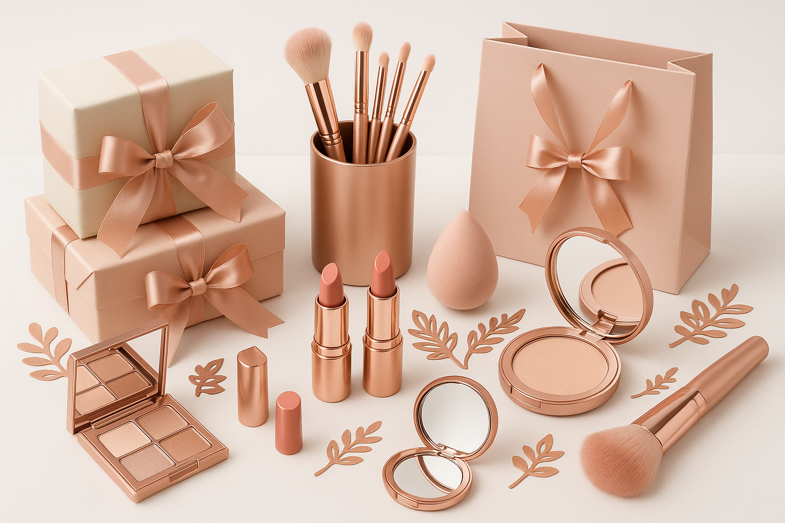 gifts and makeup accessories: