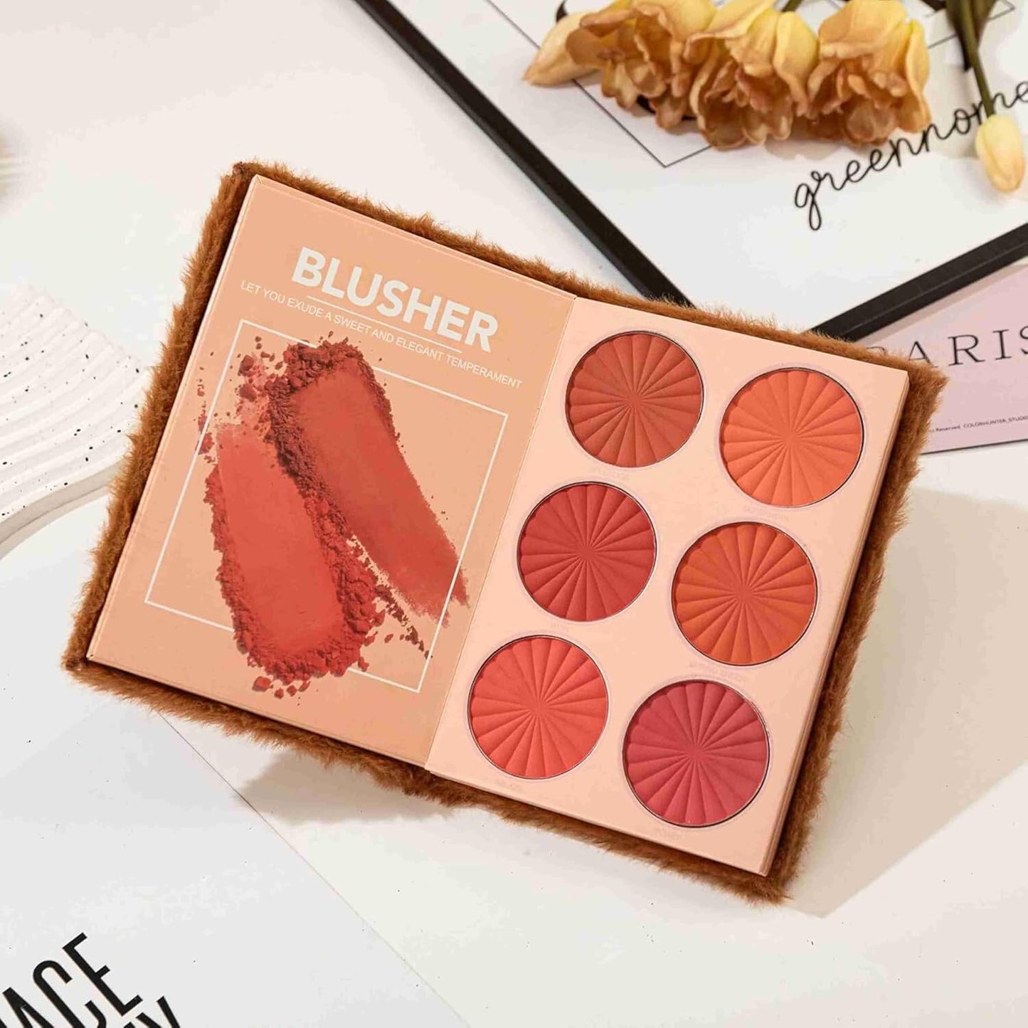All in One Multipurpose Makeup Book Palette | 4in1 Makeup Eyeshadow Palette Blusher Contour Highlighter Blush| Matte Shades