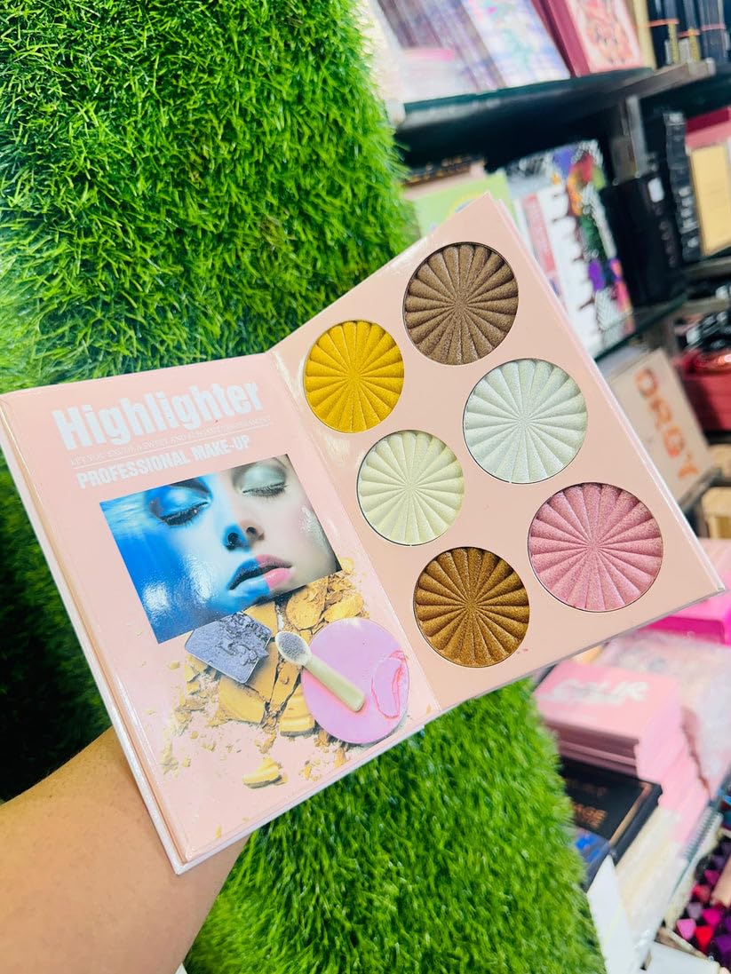 All in One Multipurpose Makeup Book Palette | 4in1 Makeup Eyeshadow Palette Blusher Contour Highlighter Blush| Matte Shades